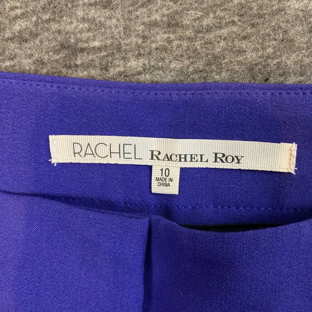 New Rachel Roy Violet Tapered Ankle Pants Womens Size 10 Zipper Ankles Stretch - Picture 3 of 6